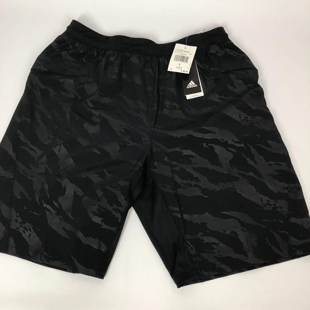 adidas Mens ClimaLite Embossed Sho Black E1